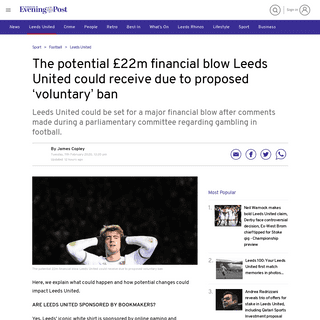 A complete backup of www.yorkshireeveningpost.co.uk/sport/football/leeds-united/potential-ps22m-financial-blow-leeds-united-coul