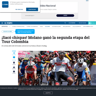 A complete backup of www.eltiempo.com/deportes/ciclismo/tour-colombia-2020-etapa-2-resumen-y-resultados-461516