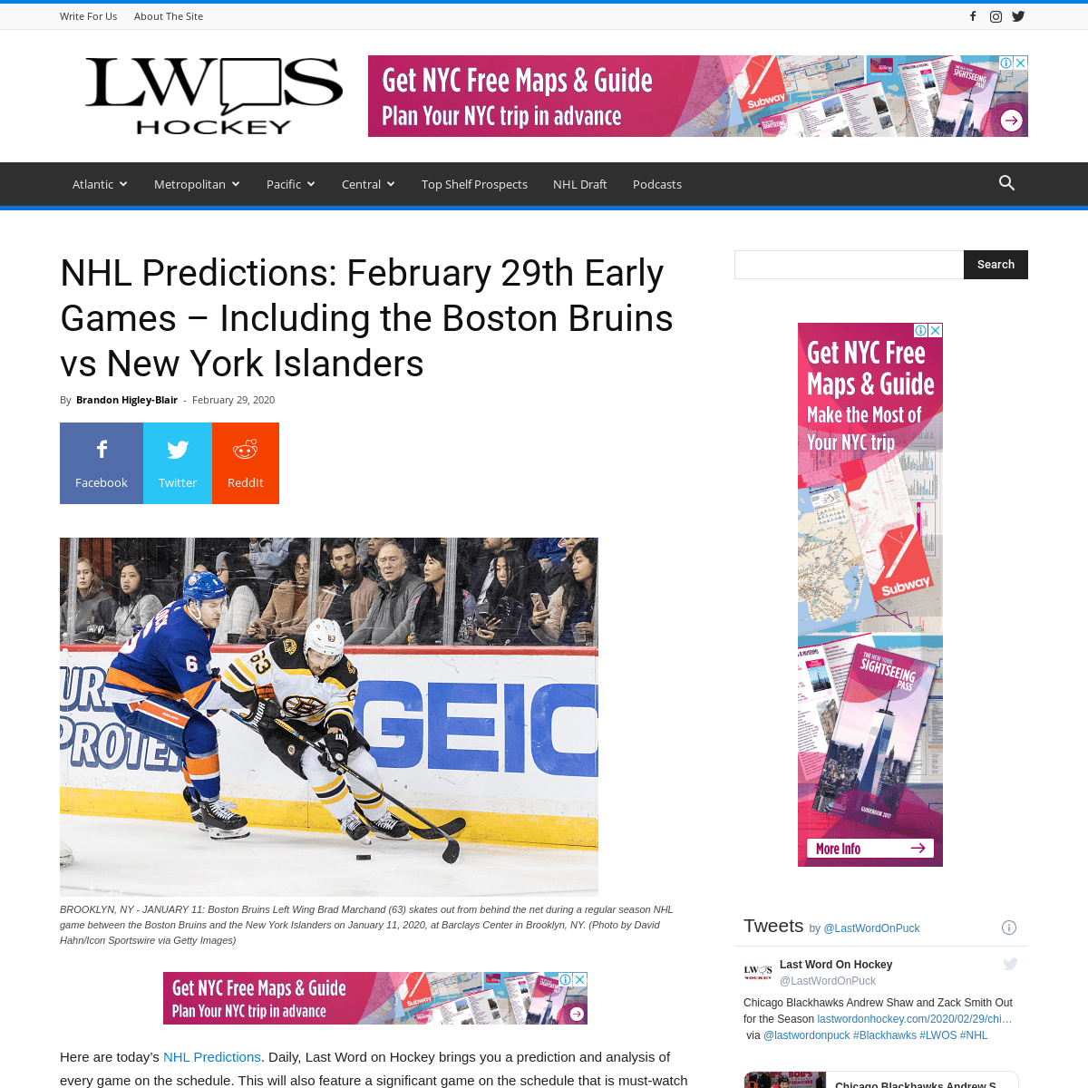 A complete backup of lastwordonhockey.com/2020/02/29/nhl-predictions-february-29-bruins-islanders/