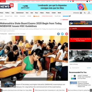 A complete backup of www.news18.com/news/india/maharashtra-state-board-exams-2020-begins-from-today-msbshse-issues-hsc-guideline