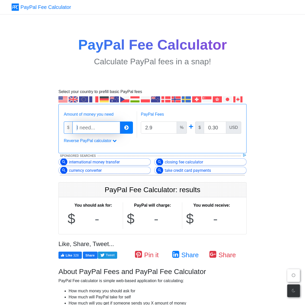 A complete backup of ppcalculator.com