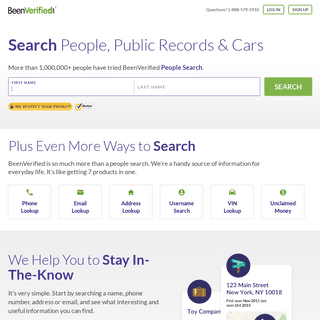 Public Records & Car Search - Check People, Phone Numbers & Addresses - BeenVerified