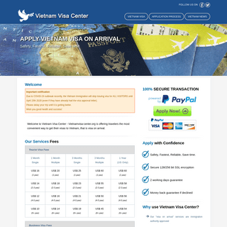 Vietnam Visa Center - The official website for applying Vietnam Visa on Arrival Online