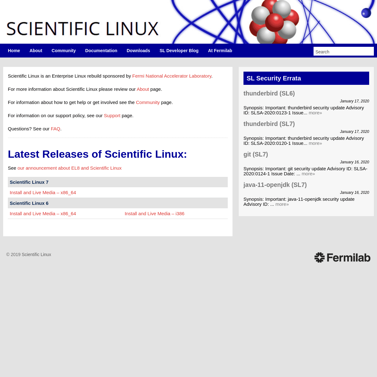 A complete backup of scientificlinux.org