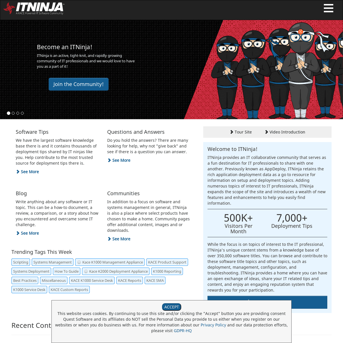 A complete backup of itninja.com