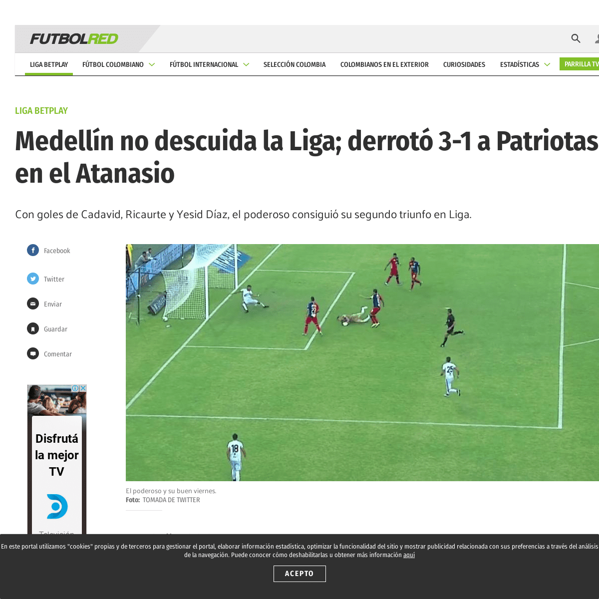 A complete backup of www.futbolred.com/futbol-colombiano/liga-aguila/medellin-vencio-a-patriotas-cronica-goles-y-calificaciones-