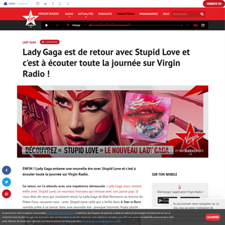 A complete backup of www.virginradio.fr/lady-gaga-est-de-retour-avec-stupid-love-et-c-est-a-ecouter-toute-la-journee-sur-virgin-