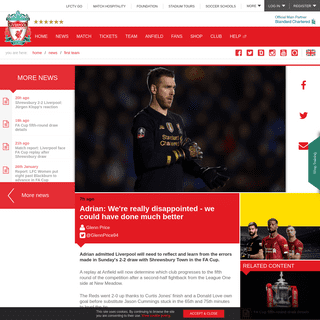 A complete backup of www.liverpoolfc.com/news/first-team/384545-adrian-reaction-shrewsbury-town-fa-cup