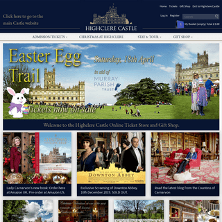 Highclere Castle Online Ticket Sales and Gift Shop, the Real Downton Abbey