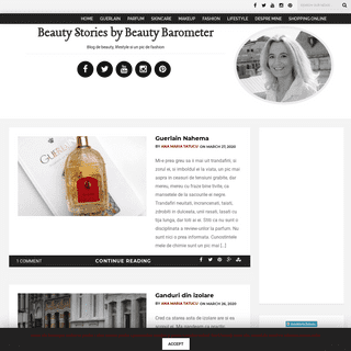 Blog de beauty, lifestyle si un pic de fashion - BeautyBarometer