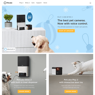 Petcube - The Smartest Pet Cameras For Cats & Dogs. Alexa built-in