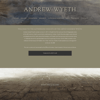 A complete backup of andrewwyeth.com