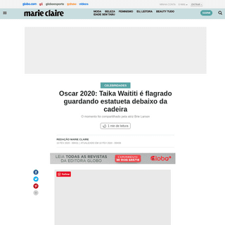 A complete backup of revistamarieclaire.globo.com/Celebridades/noticia/2020/02/oscar-2020-taika-waititi-e-flagrado-guardando-est