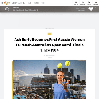 A complete backup of www.wsfm.com.au/newsroom/ash-barty-becomes-first-aussie-woman-to-reach-australian-open-semi-finals-since-19