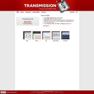 A complete backup of transmissionbt.com