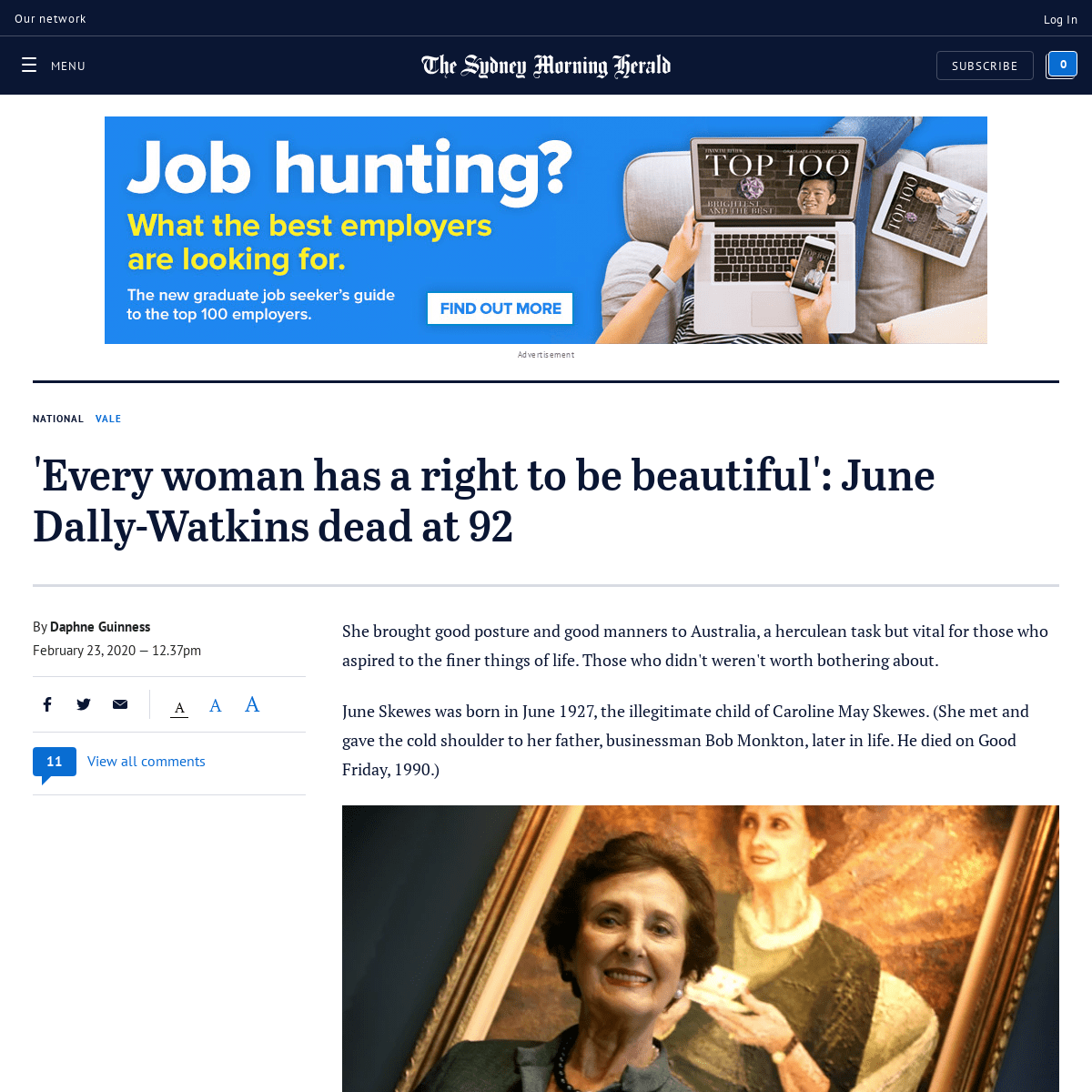 A complete backup of www.smh.com.au/national/every-woman-has-a-right-to-be-beautiful-dally-watkins-dead-at-92-20200223-p543hn.ht