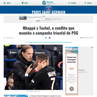 A complete backup of www.gazetaesportiva.com/times/paris-saint-germain/mbappe-x-tuchel-o-conflito-que-mancha-a-campanha-triunfal