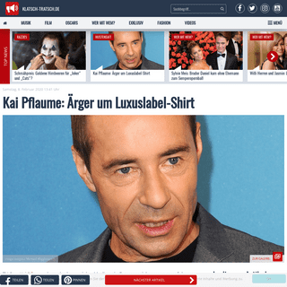Kai Pflaume- Ã„rger um Luxuslabel-Shirt - klatsch-tratsch.de