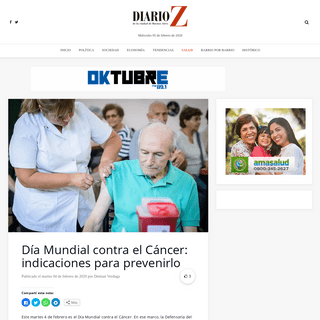 A complete backup of diarioz.com.ar/2020/02/04/dia-mundial-contra-el-cancer-indicaciones-para-prevenirlo/