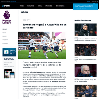 A complete backup of www.directvsports.com/futbol/inglaterra/premier-league/noticias/tottenham-gano-aston-villa-partidazo