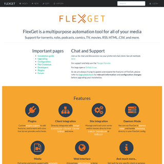 A complete backup of flexget.com