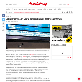 A complete backup of www.abendzeitung-muenchen.de/inhalt.bayern-bahnverkehr-nach-sturm-eingeschraenkt-zahlreiche-unfaelle.4970d0