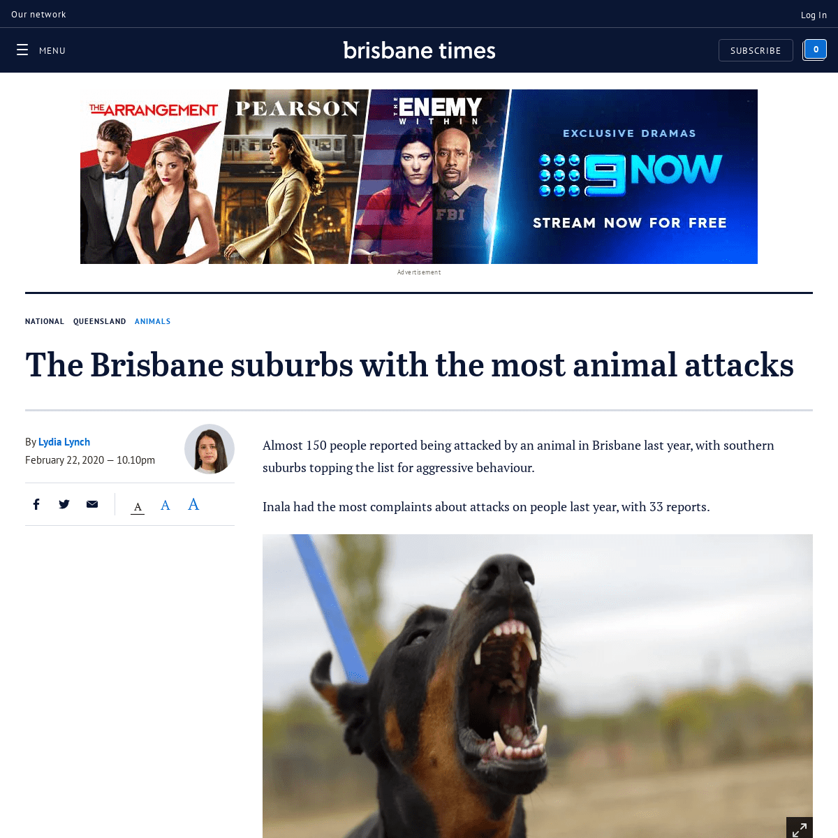 A complete backup of www.brisbanetimes.com.au/national/queensland/the-brisbane-suburbs-with-the-most-animal-attacks-20200212-p54