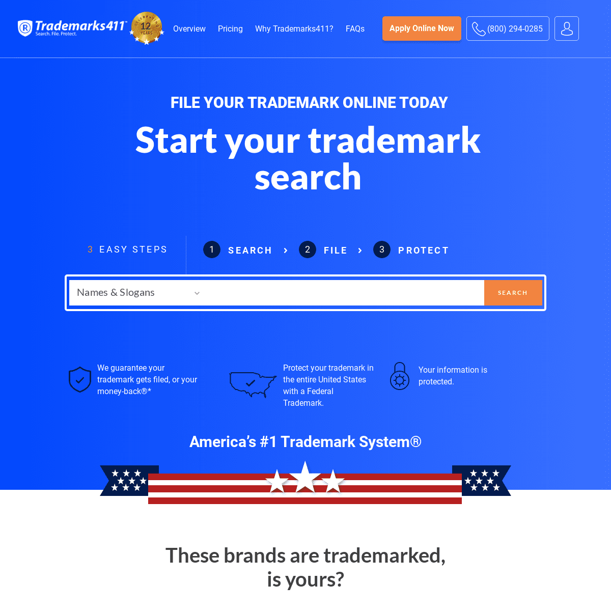 A complete backup of trademarks411.com