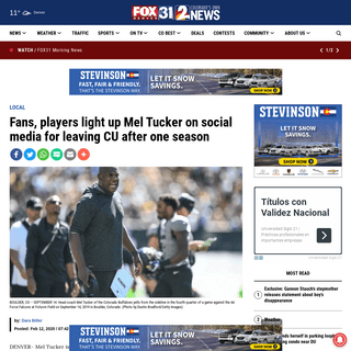 A complete backup of kdvr.com/news/local/fans-players-light-up-mel-tucker-on-social-media-for-leaving-cu-after-one-season/