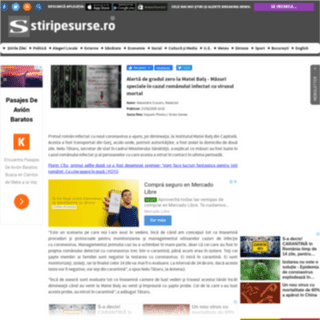 A complete backup of www.stiripesurse.ro/alerta-de-gradul-zero-la-matei-bals-masuri-speciale-in-cazul-romanului-infectat-cu-viru