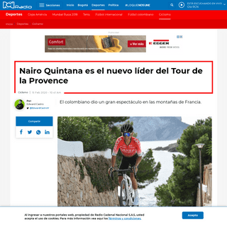 A complete backup of www.rcnradio.com/deportes/ciclismo/nairo-quintana-es-el-nuevo-lider-del-tour-de-la-provence