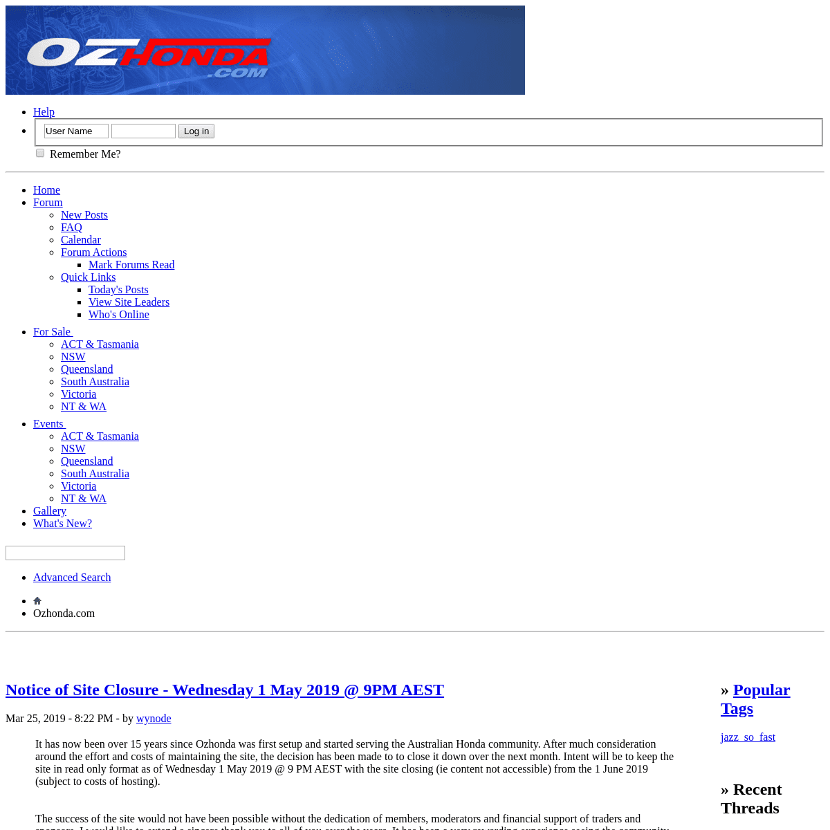 A complete backup of ozhonda.com
