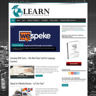 Learn That Language Now -