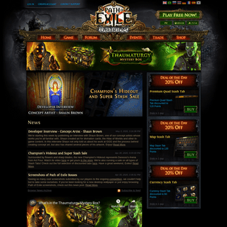 A complete backup of pathofexile.com