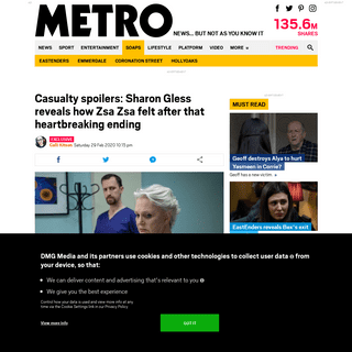 A complete backup of metro.co.uk/2020/02/29/casualty-spoilers-sharon-gless-reveals-zsa-zsa-felt-heartbreaking-ending-12235234/