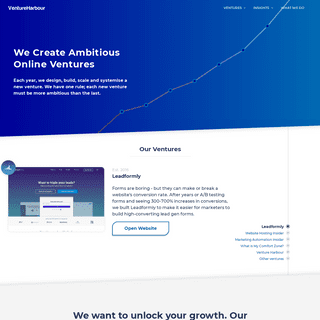 Venture Harbour - We Build High-Growth Online Businesses