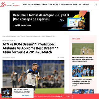 A complete backup of thesportsrush.com/atn-vs-rom-dream11-prediction-atalanta-vs-as-roma-best-dream-11-team-for-serie-a-2019-20-