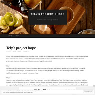 A complete backup of telyprojecthope.wordpress.com