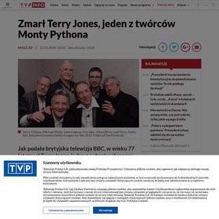 A complete backup of www.tvp.info/46307692/zmarl-terry-jones-jeden-z-tworcow-monty-pythona