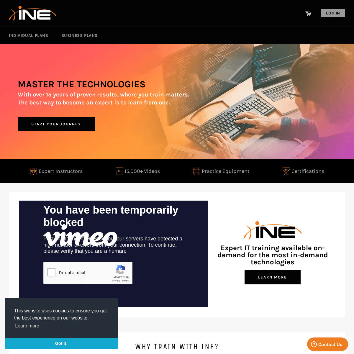A complete backup of ine.com