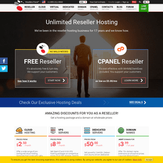 The first free reseller hosting program on the web - ResellersPanel