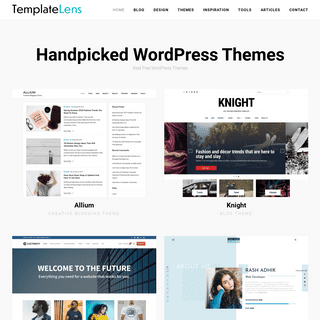 Handpicked Best Free WordPress Themes - TemplateLens