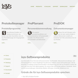 A complete backup of isys-informatik.ch
