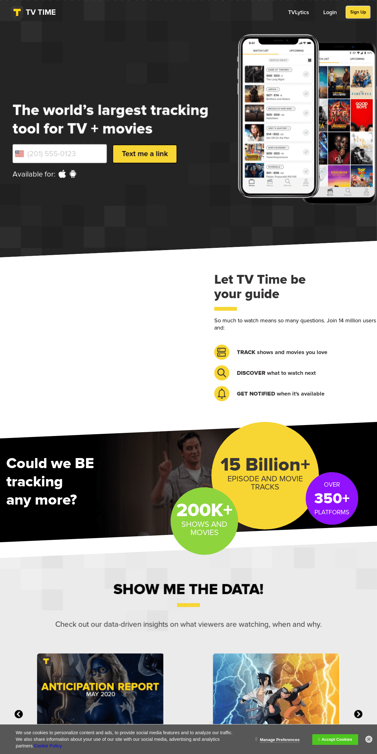 A complete backup of tvshowtime.com