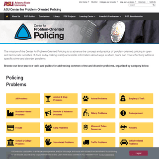 Center for Problem-Oriented Policing - ASU Center for Problem-Oriented Policing