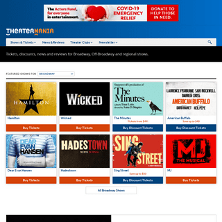 A complete backup of theatermania.com