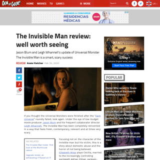 A complete backup of www.denofgeek.com/uk/movies/horror-movies/70109/the-invisible-man-review