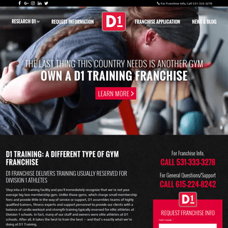 D1 Franchise-A Different Type Of Training