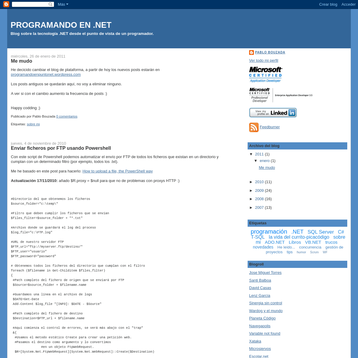 A complete backup of programandoenpuntonet.blogspot.com