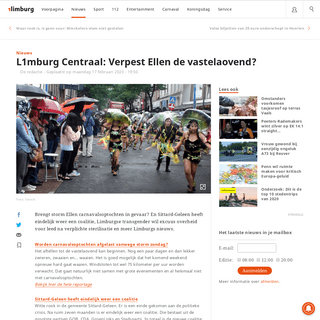 A complete backup of www.1limburg.nl/l1mburg-centraal-verpest-ellen-de-vastelaovend
